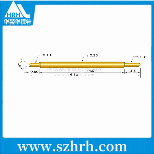 035-UJ-6.3L ，華榮華雙頭測試探針廠家
